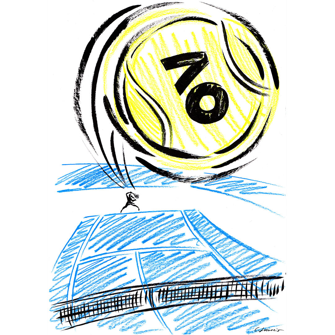Australian Open '25 Special Edition - "Topspin" Fine Art Print