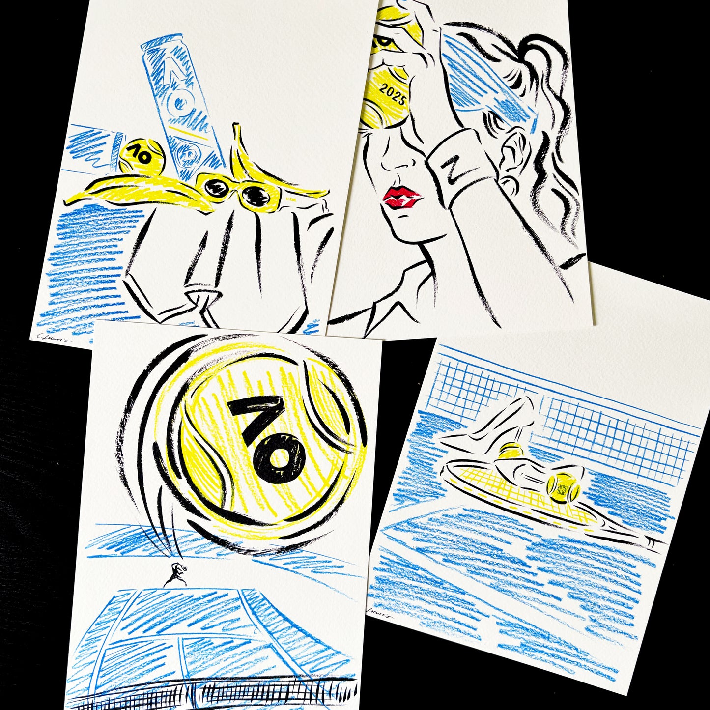 Australian Open '25 Special Edition - Set of 4 A5 Postcards