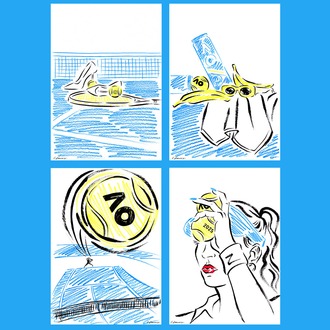 Australian Open '25 Special Edition - Set of 4 A5 Postcards