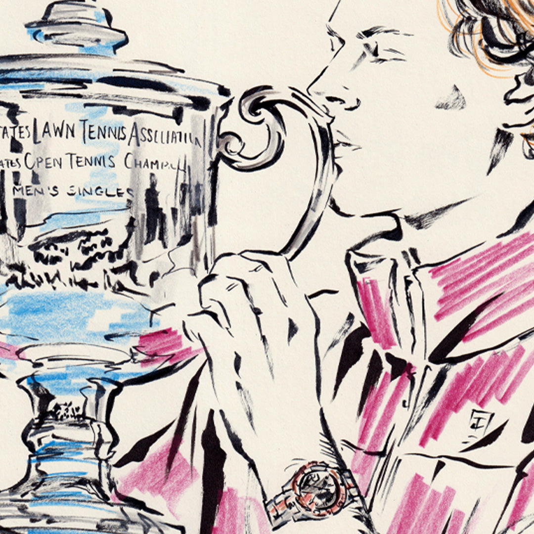 Jannik Sinner US Open '24 - A4 Limited Edition Fine Art Print