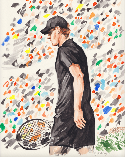 Jannik Sinner Rome '25 Fine Art Print - PRE-ORDER